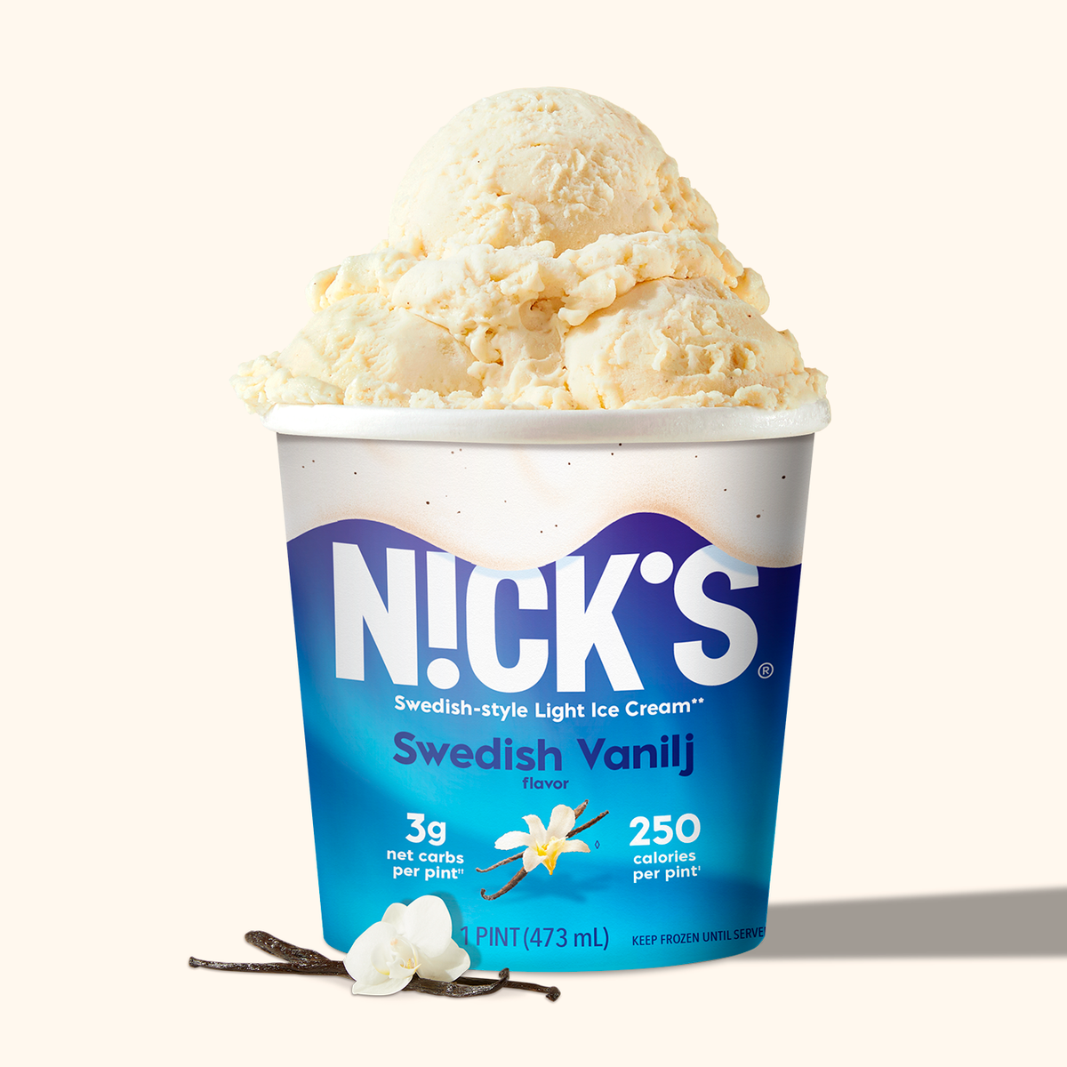 Scoop vanilla discount ice cream calories