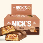 A box of Nick's protein almond bar