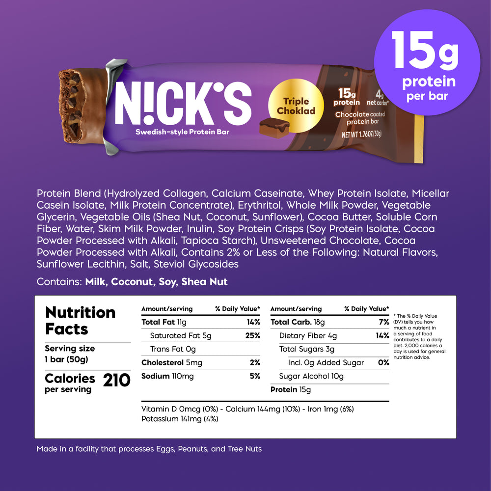 Image of nutritional facts. See nutritional tab for more information