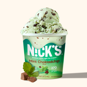 
            
                Load image into Gallery viewer, A pint of Nick&amp;#39;s Mint Chokladchip
            
        